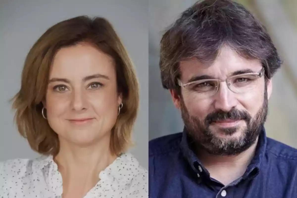 Dos personas posan para la cámara, una mujer de cabello castaño claro y un hombre con barba y gafas, ambos con expresión amigable. Dos personas posan para la cámara, una mujer de cabello castaño claro y un hombre con barba y gafas, ambos con expresión amigable.