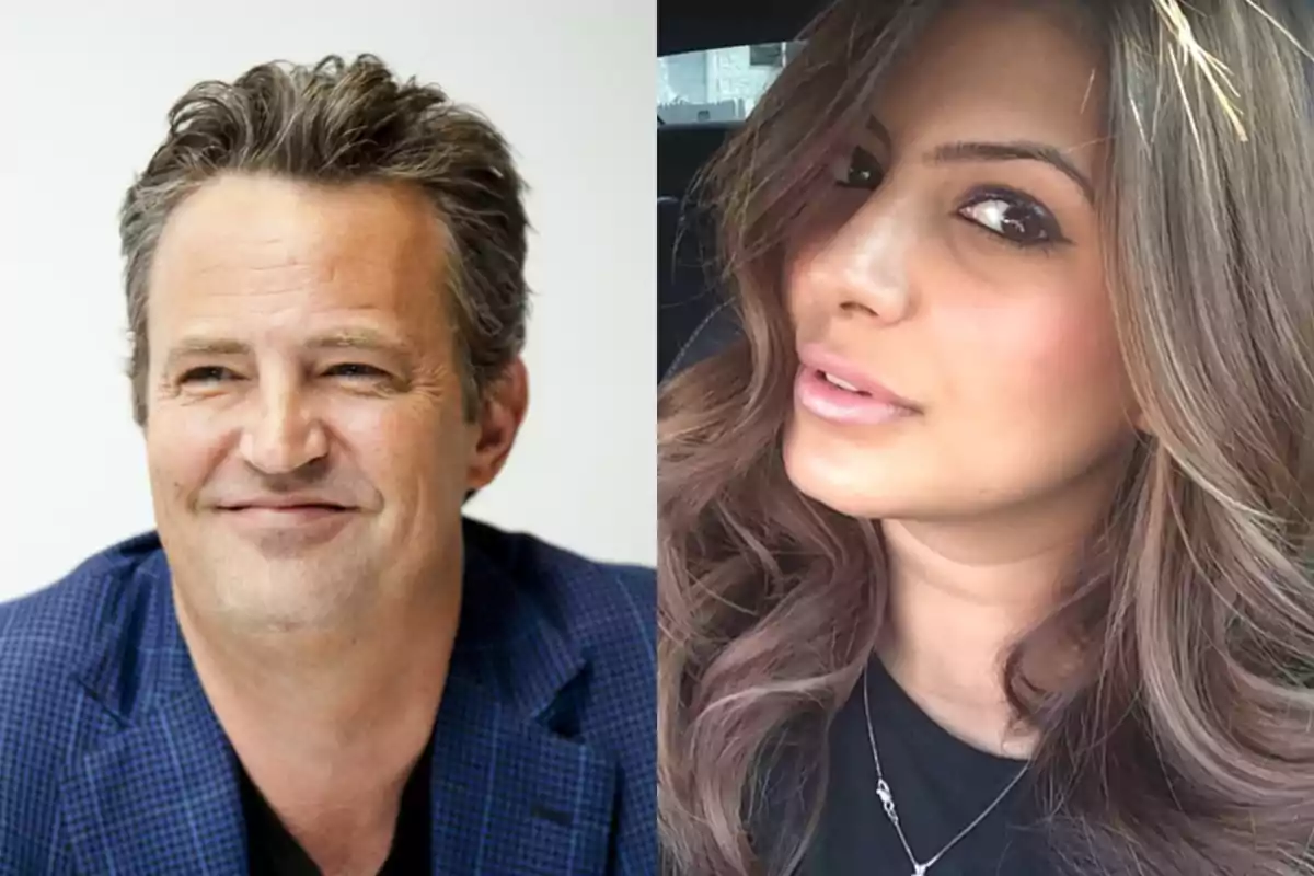 Un hombre de cabello corto y canoso sonríe mientras lleva un saco azul, junto a una mujer de cabello largo y ondulado que mira a la cámara con maquillaje natural. Un hombre de cabello corto y canoso sonríe mientras lleva un saco azul, junto a una mujer de cabello largo y ondulado que mira a la cámara con maquillaje natural.