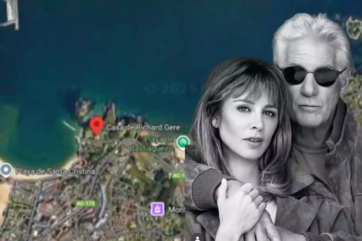 La llegada de Richard Gere a Galicia: La exclusiva casa con su mujer Alejandra Silva