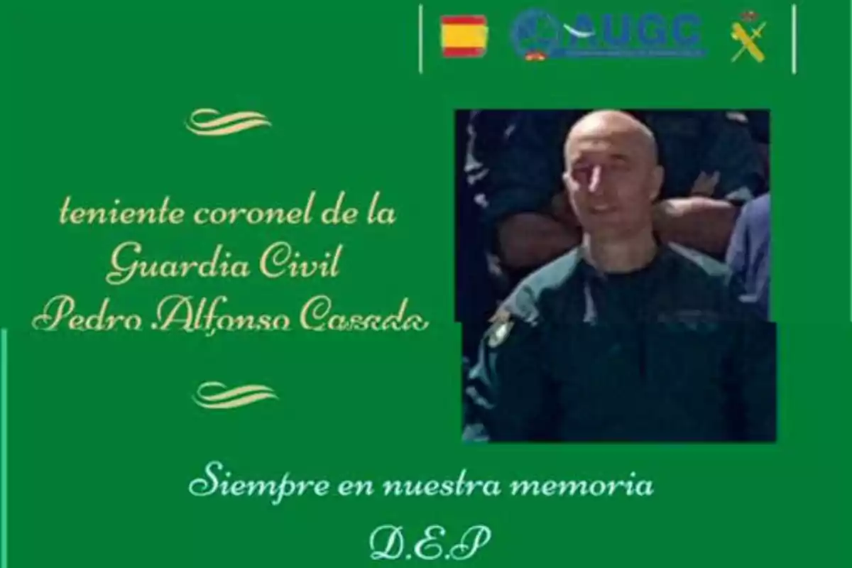 Homenaje al teniente coronel de la Guardia Civil Pedro Alfonso Casado, siempre en nuestra memoria, D.E.P.