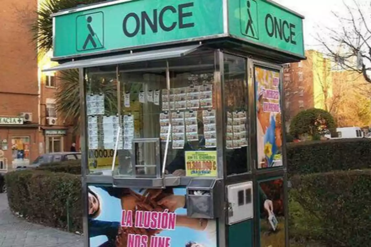 Kiosco de la ONCE en Madrid