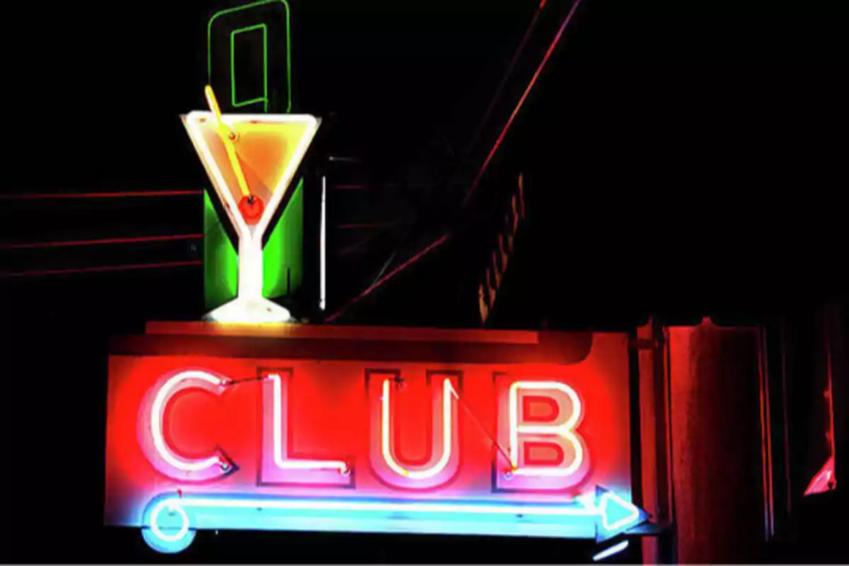 cartel de club nocturno