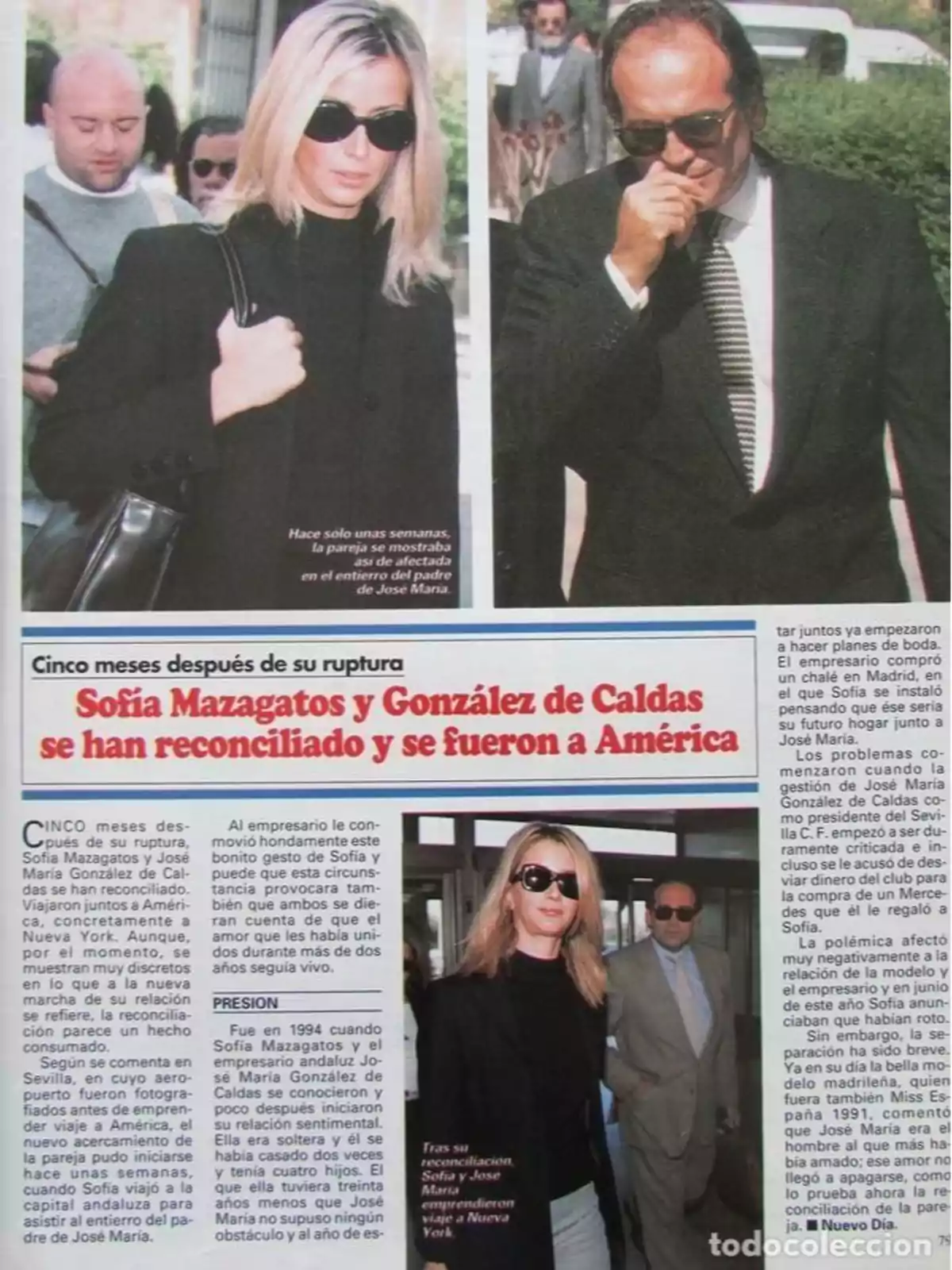 Cinco meses después de su ruptura, Sofía Mazagatos y González de Caldas se han reconciliado y se fueron a América.
