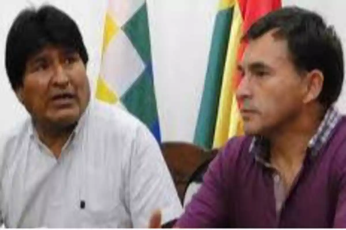 Evo Morales y Juan Ramón Quintana.