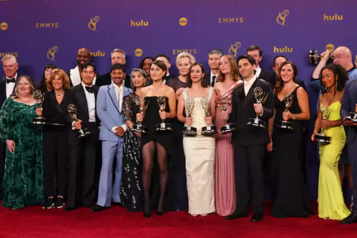 Algunos de los premiados en los Emmys 2024.