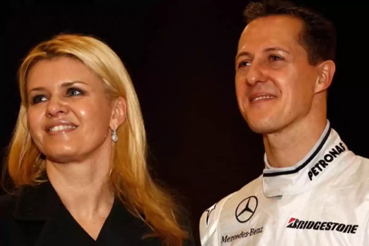 Corinna y Michael Schumacher.