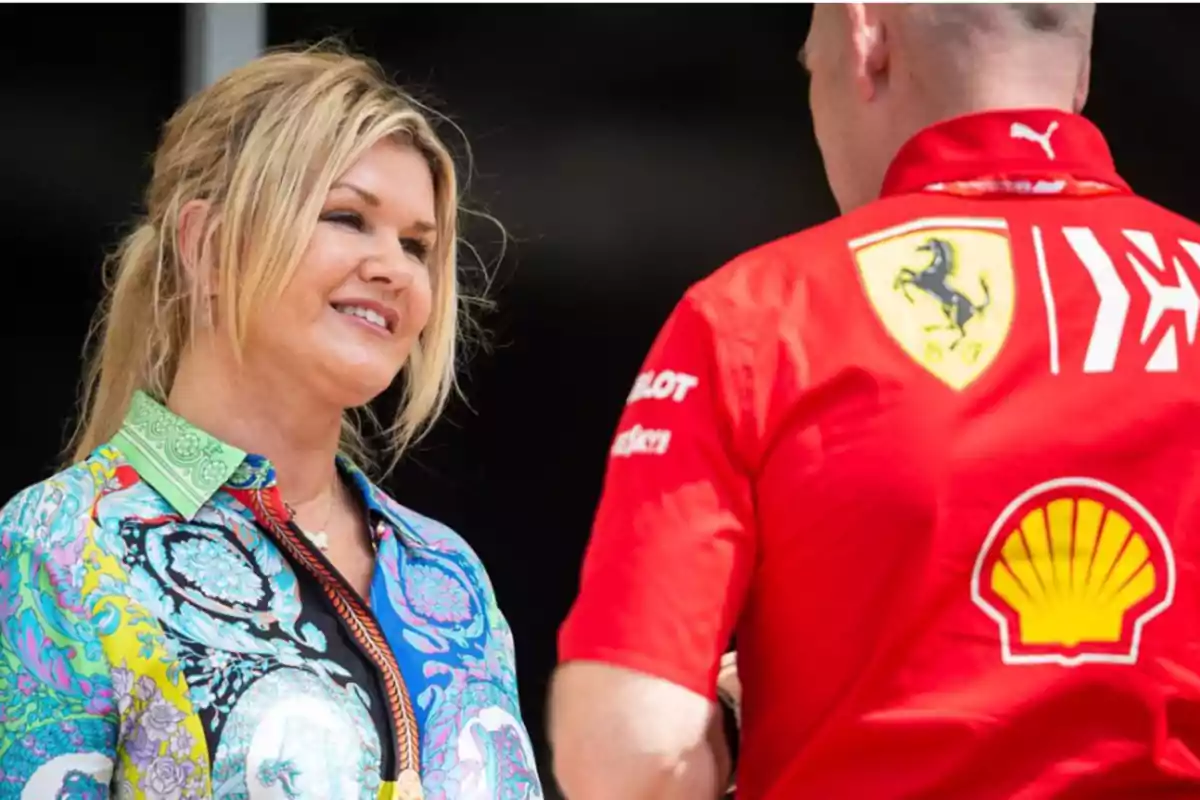 Corinna Schumacher.