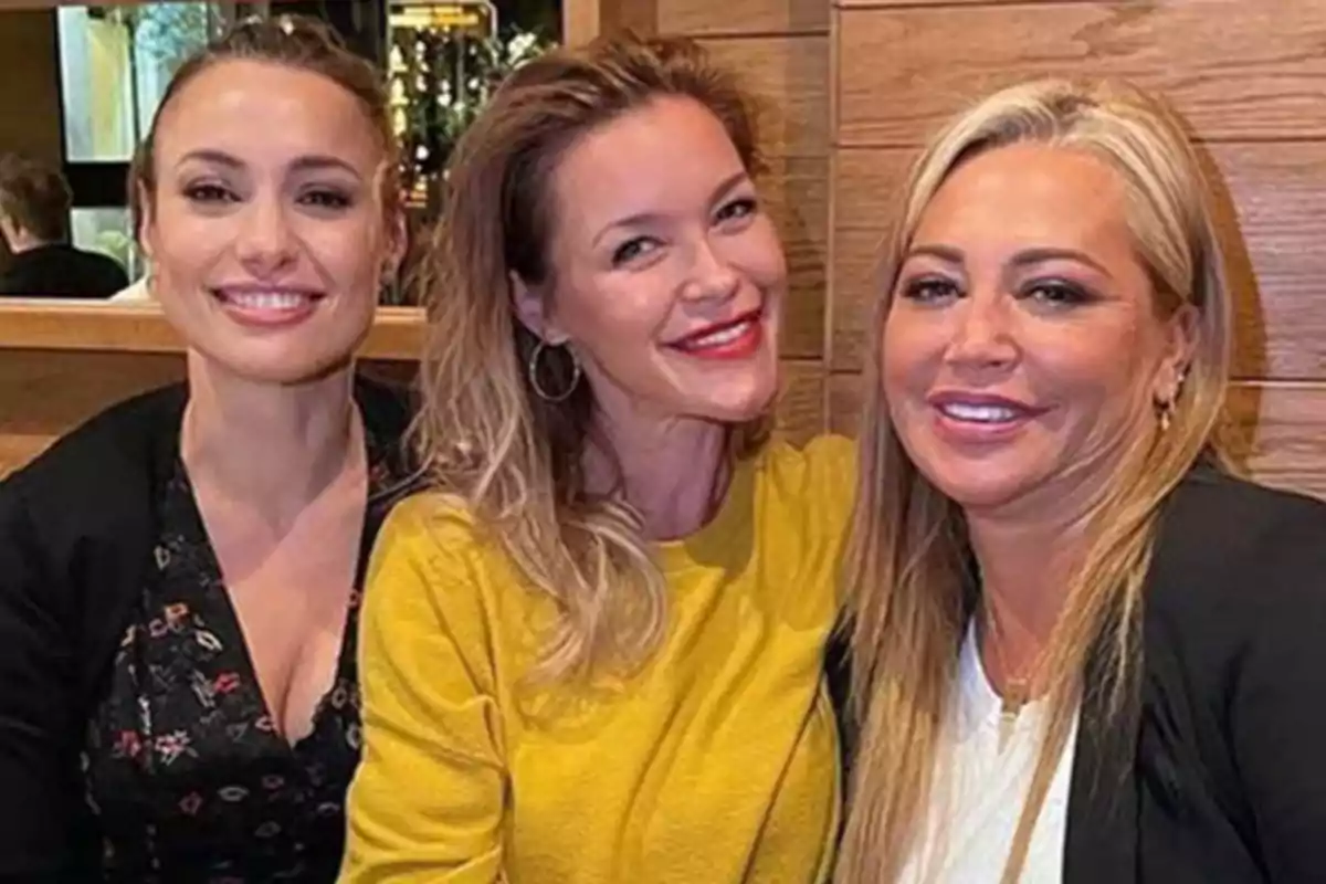 Natalia Verbeke y Maria Esteve junto a Belén Esteban.