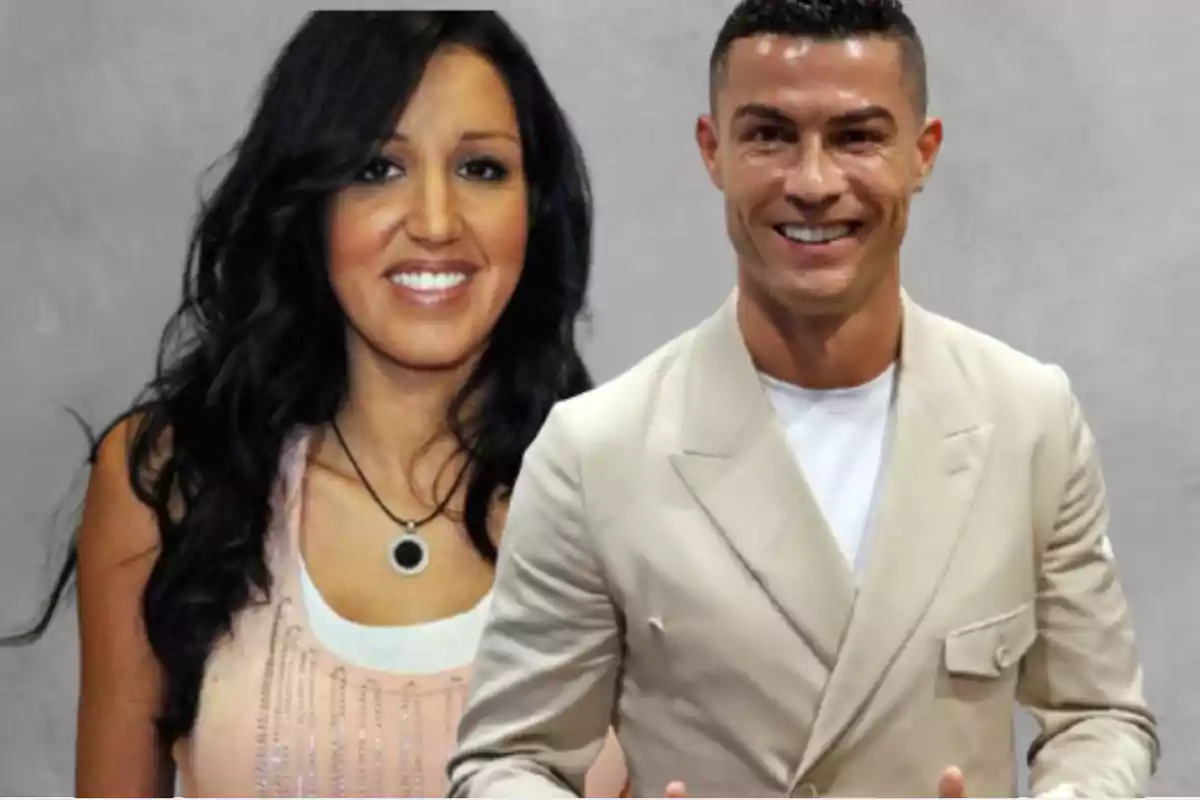 La agente Nuria Bermúdez y el futbolista Cristiano Ronaldo.