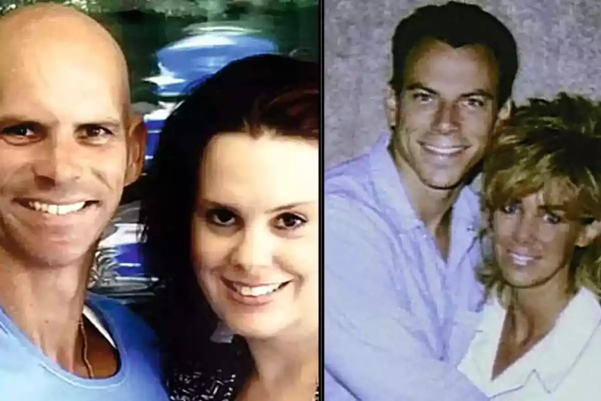 Dos fotos de parejas sonrientes, una a la izquierda y otra a la derecha, ambas con fondo desenfocado. Dos fotos de parejas sonrientes, una a la izquierda y otra a la derecha, ambas con fondo desenfocado.
