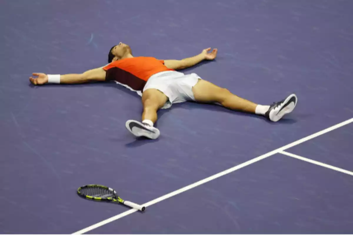 Carlos Alcaraz tras ganar el US Open