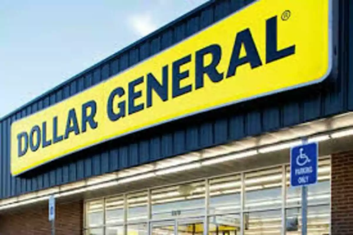 Storefront with a yellow sign that says Storefront with a yellow sign that says