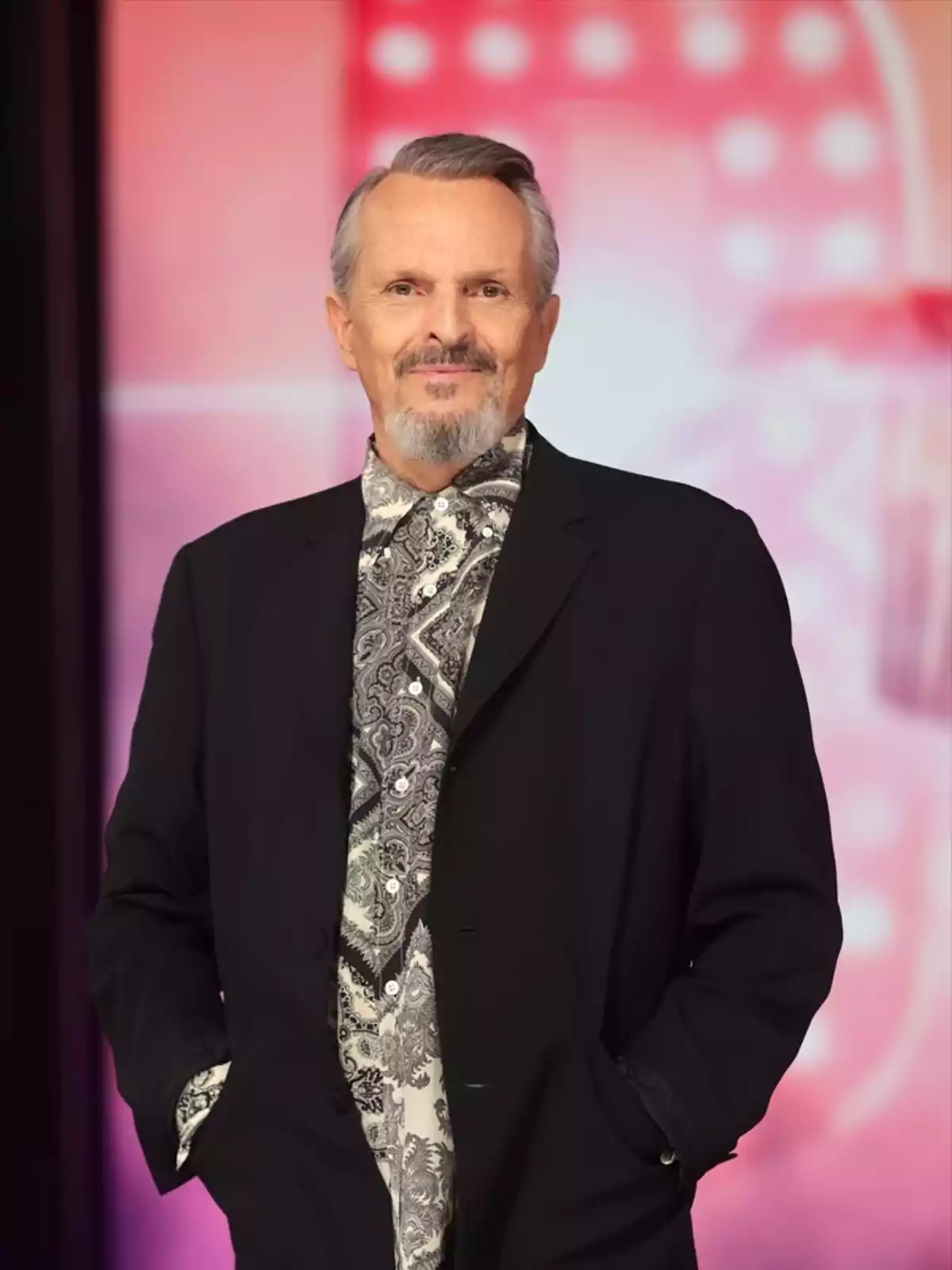 Miguel Bosé en la presentación de 