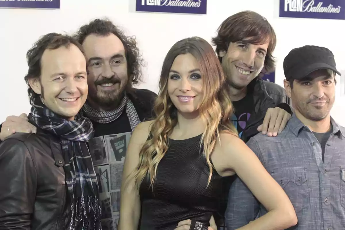 La Oreja de Van Gogh en la presentación de su nueva gira el 1 de octubre de 2012.