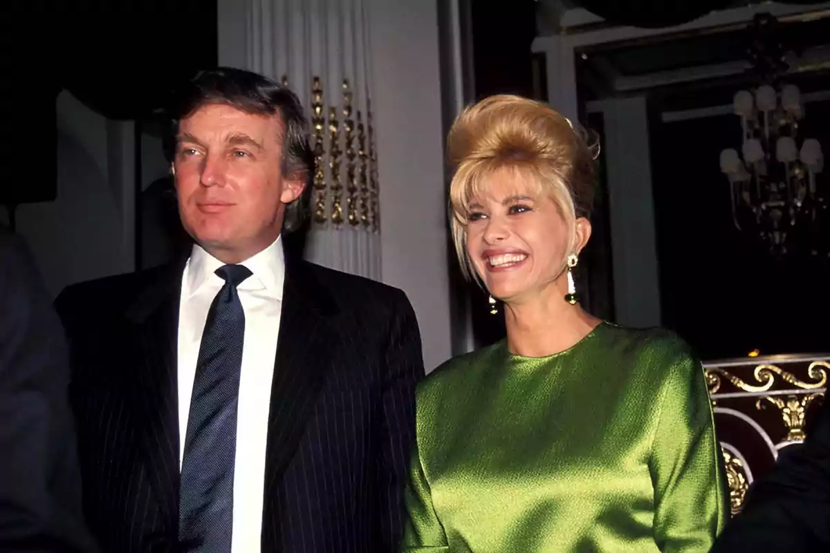 Ivana Trump y Donald Trump juntos en 1986