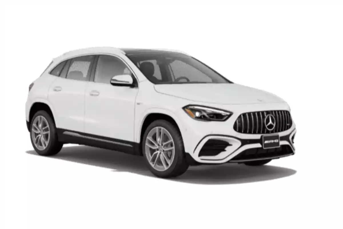 Un SUV blanco de lujo con diseño moderno y elegante. Un SUV blanco de lujo con diseño moderno y elegante.