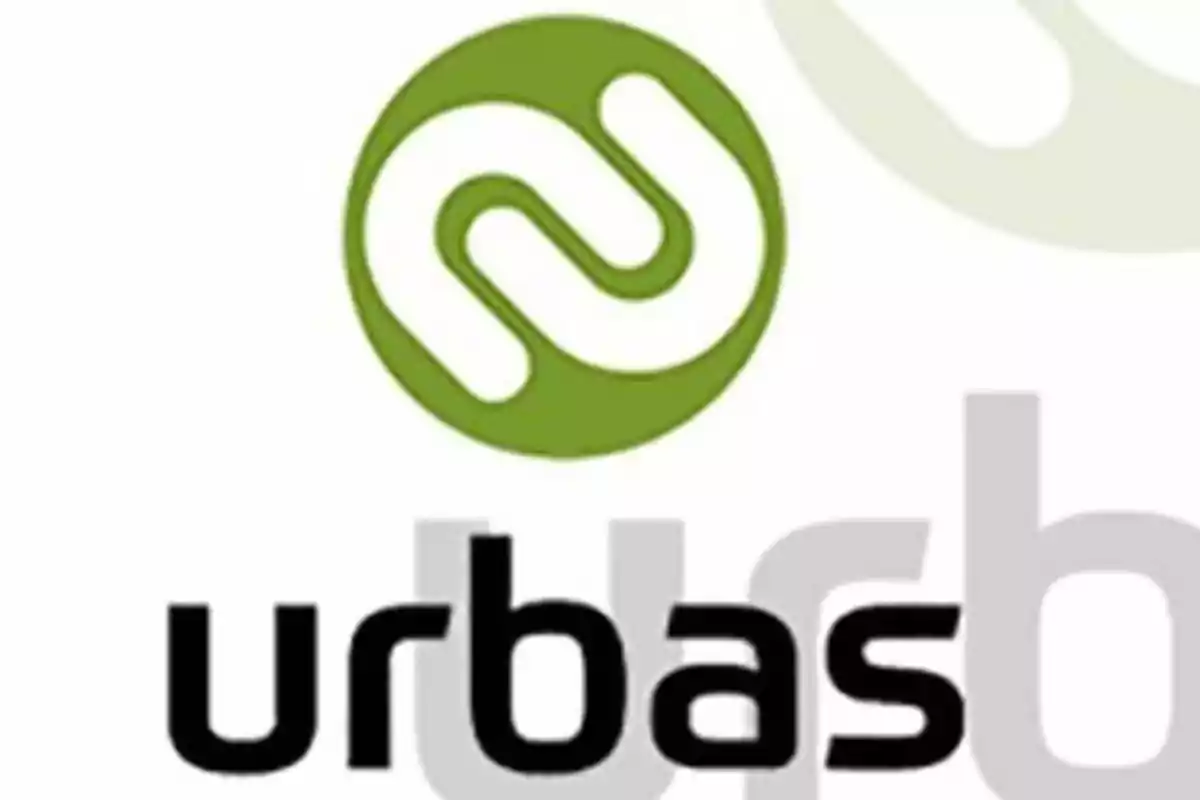 Logotipo de Urbas con un diseño circular verde y texto en negro. Logotipo de Urbas con un diseño circular verde y texto en negro.