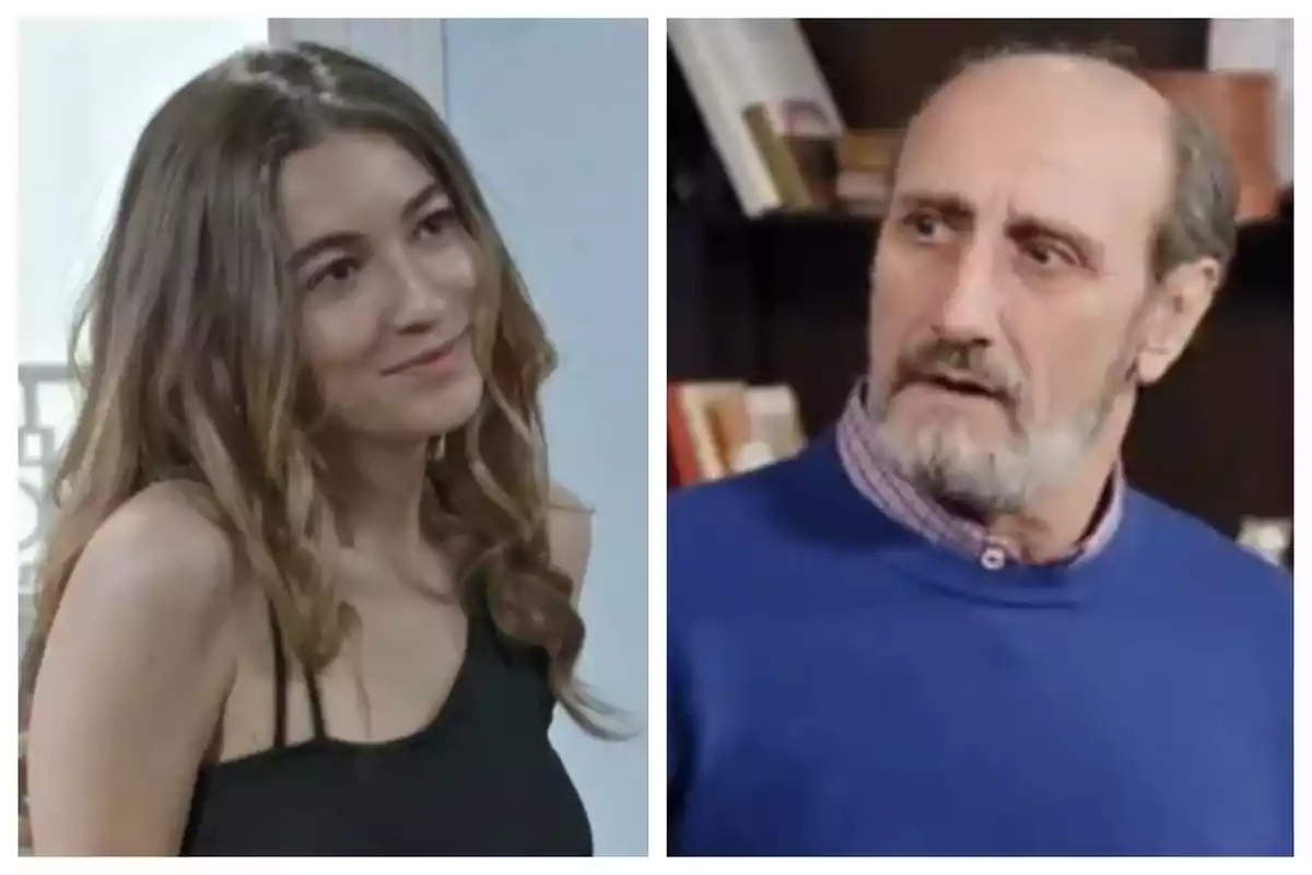 Dos personas en una escena de 'La que se avecina', una de ellas es Carlota Boza con cabello largo y el otro es José Luis Gil con barba, ambos con expresiones faciales distintas. Dos personas en una escena de 'La que se avecina', una de ellas es Carlota Boza con cabello largo y el otro es José Luis Gil con barba, ambos con expresiones faciales distintas.