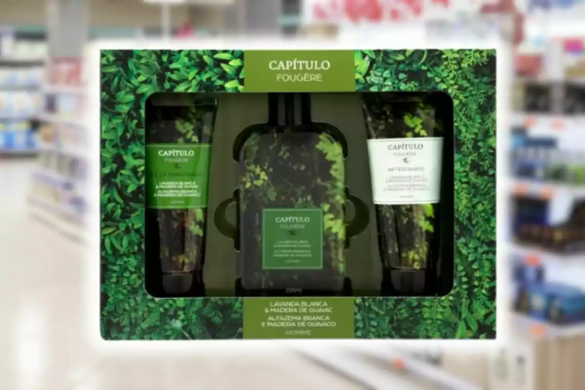 Un set de productos de cuidado personal de la línea Un set de productos de cuidado personal de la línea