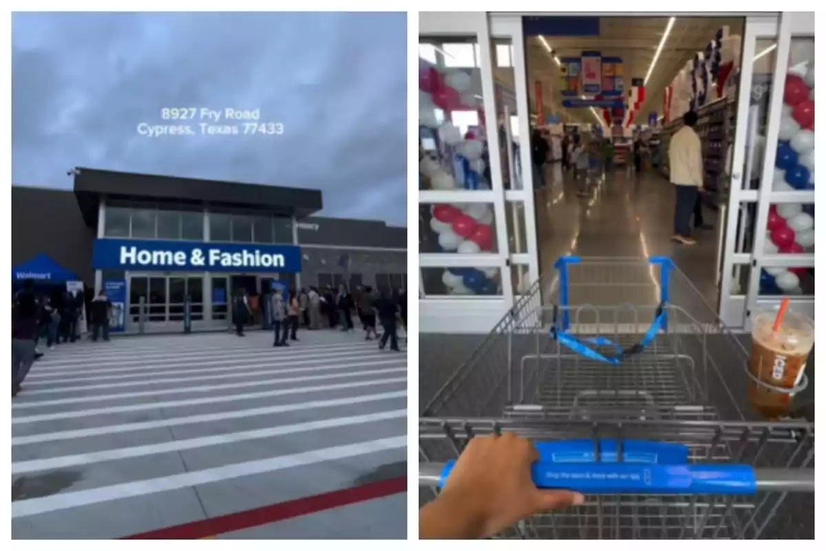 Una tienda Walmart con el letrero Una tienda Walmart con el letrero