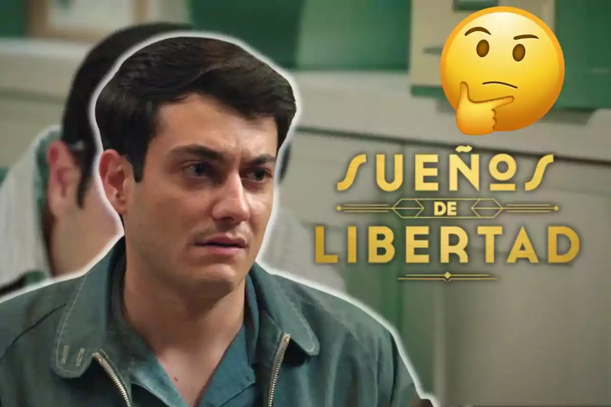 José Milán con expresión seria junto al texto "Sueños de Libertad" y un emoji pensativo.