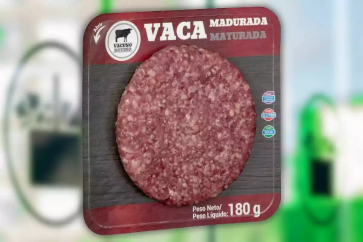 Hamburguesa de carne de vaca madurada en envase de 180 gramos Hamburguesa de carne de vaca madurada en envase de 180 gramos