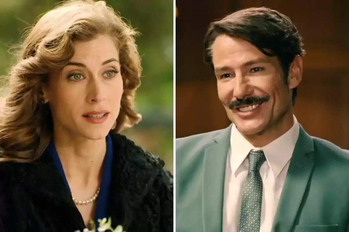 Marta con cabello rizado y Pelayo con bigote sonríen en imágenes separadas lado a lado. Marta con cabello rizado y Pelayo con bigote sonríen en imágenes separadas lado a lado.