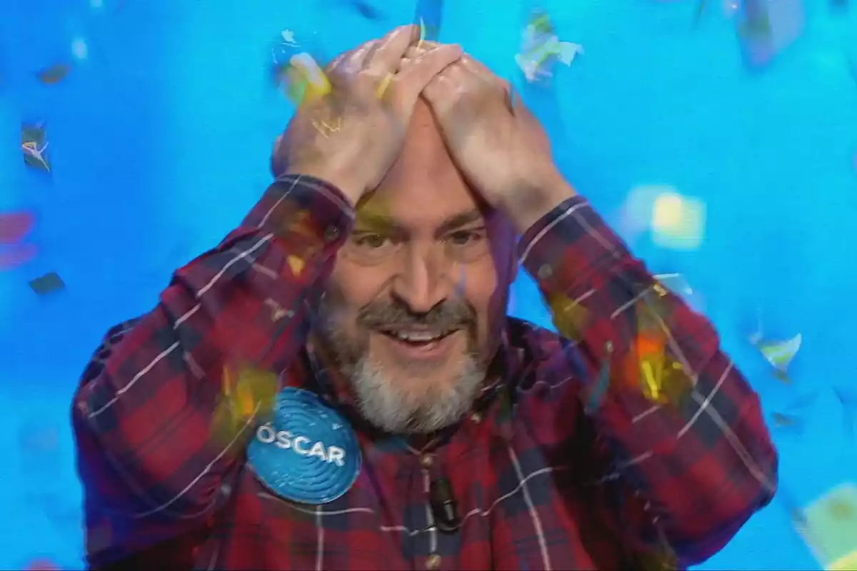 Captura de Óscar como ganador del bote de Pasapalabra en Antena 3 Captura de Óscar como ganador del bote de Pasapalabra en Antena 3