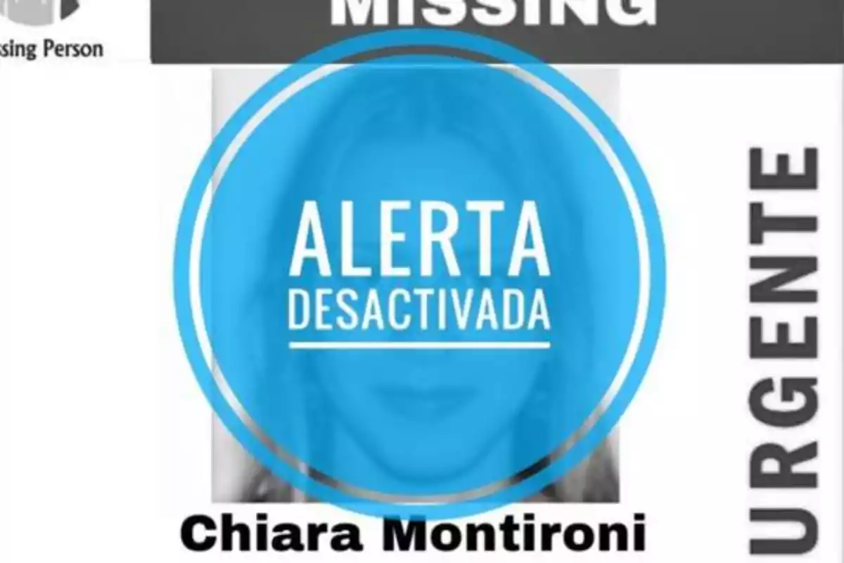 Alerta desactivada para Chiara Montironi.