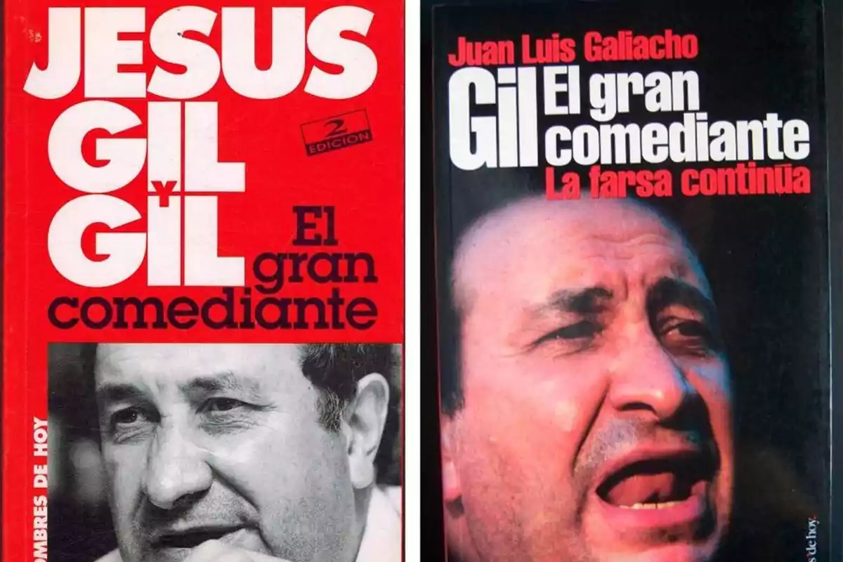 La imagen muestra dos portadas de libros. La primera, con fondo rojo, tiene el título 