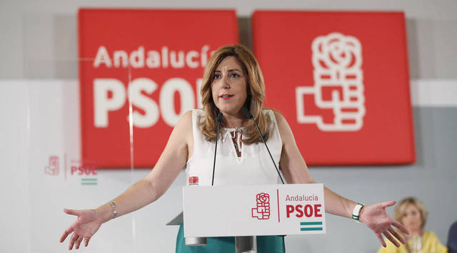 Susana Díaz en una conferencia 