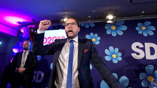 La ultraderecha se consolida en Suecia tras una subida espectacular y ya es la tercera fuerza política