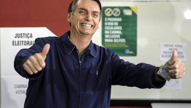 Jair Bolsonaro, ganador de la primera vuelta en Brasil