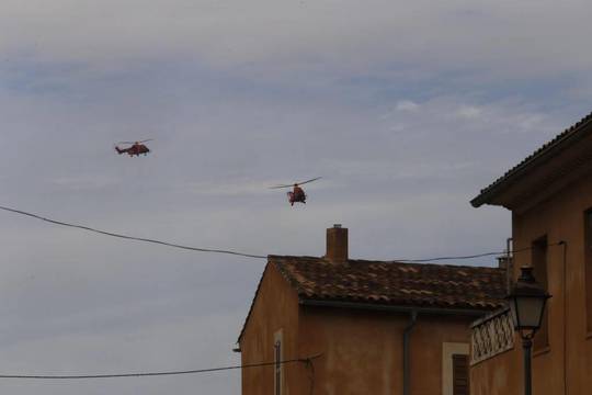 Los helicópteros de rescate que sobrevuelan Sant Llorenç
