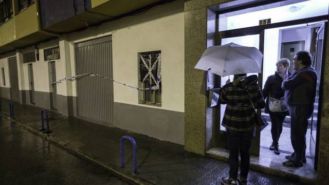 Garaje donde se cometió el crimen en Santander