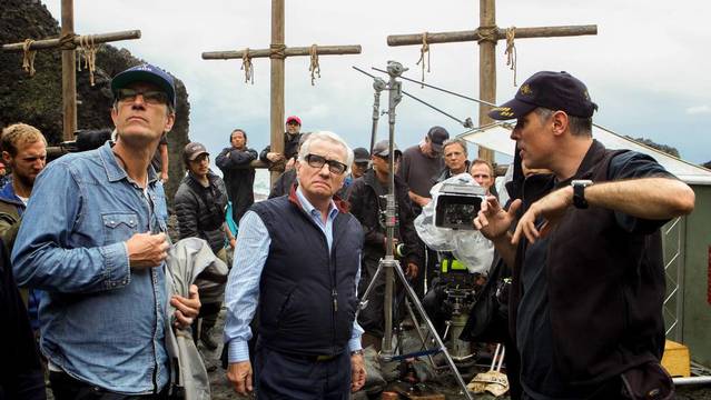 Martin Scorsese en el rodaje de su película 