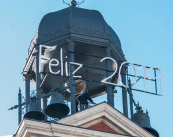 La cúpula del Reloj de la Puerta del Sol al que miraremos todos esta noche/ Bernardo Paz
