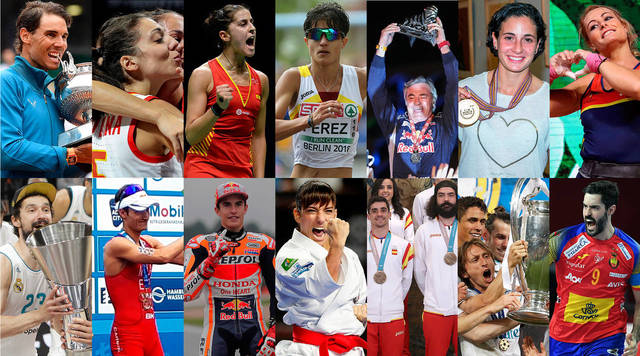 Varios deportistas españoles