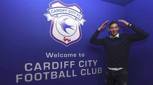 Emiliano Sala recién fichado por el Cardiff City