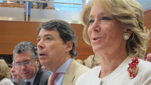 Francisco Granados, Ignacio González y Esperanza Aguirre
