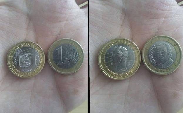 Monedas falsas de 1 euro