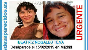 La enfermera desaparecida en Madrid, Beatriz Nogales Tena