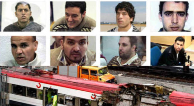 Los ocho acusados y juzgados por los atentados del 11-M