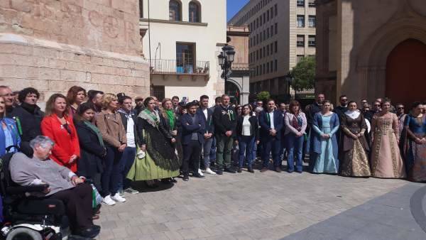 Concentración de condena en Castellón de la Plana por la agresión sexual  y violación de una menor