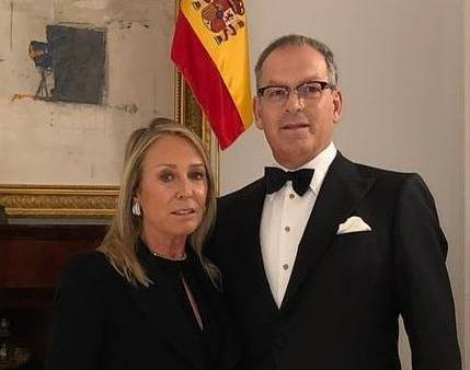 Marina Castaño y su tercer marido Enrique Puras. 