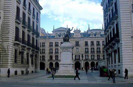 Plaza de Velarde en Santander.