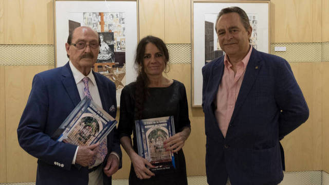 Rafael Romero, Pilar Redondo y Jose Maria Palencia en la exposición.