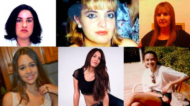 Algunas de las desaparecidas en España en los últimos años.