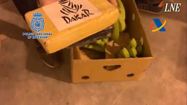 Los cargamentos estaban ocultos en las cajas de fruta.