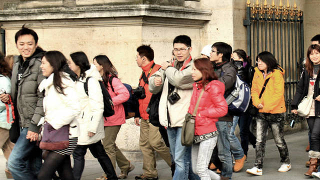 Turistas chinos en Toledo